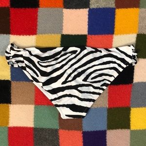 NWT Xhilaration zebra and yellow bikini bottoms